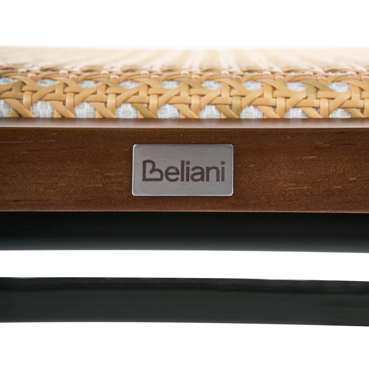 ESSZIMMERSTUHL 2er-Set Polyrattan Braun Corvallis - Braun, Kunststoff (48/83/58cm) - Beliani