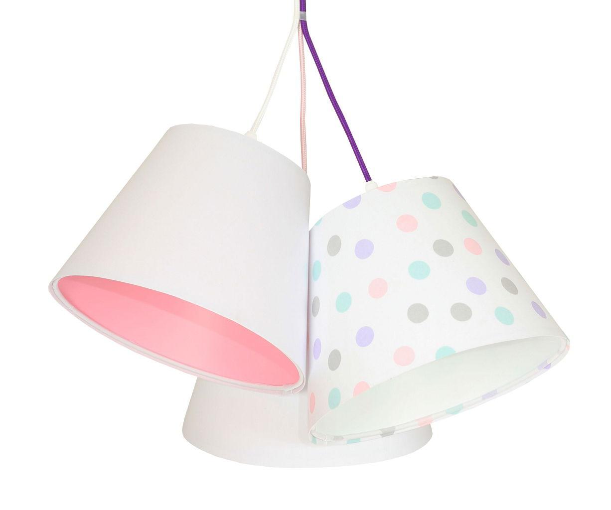 HÄNGELEUCHTE Rosa 26/19 cm - Pink/Weiß, Kunststoff (26/0.8/19cm) - ONZENO