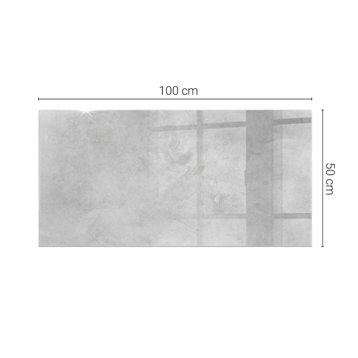 TISCHPLATTE 60x60 cm Betonstruktur mit Kratzern - Hellgrau, Glas (0.4/100/50cm) - TULUP
