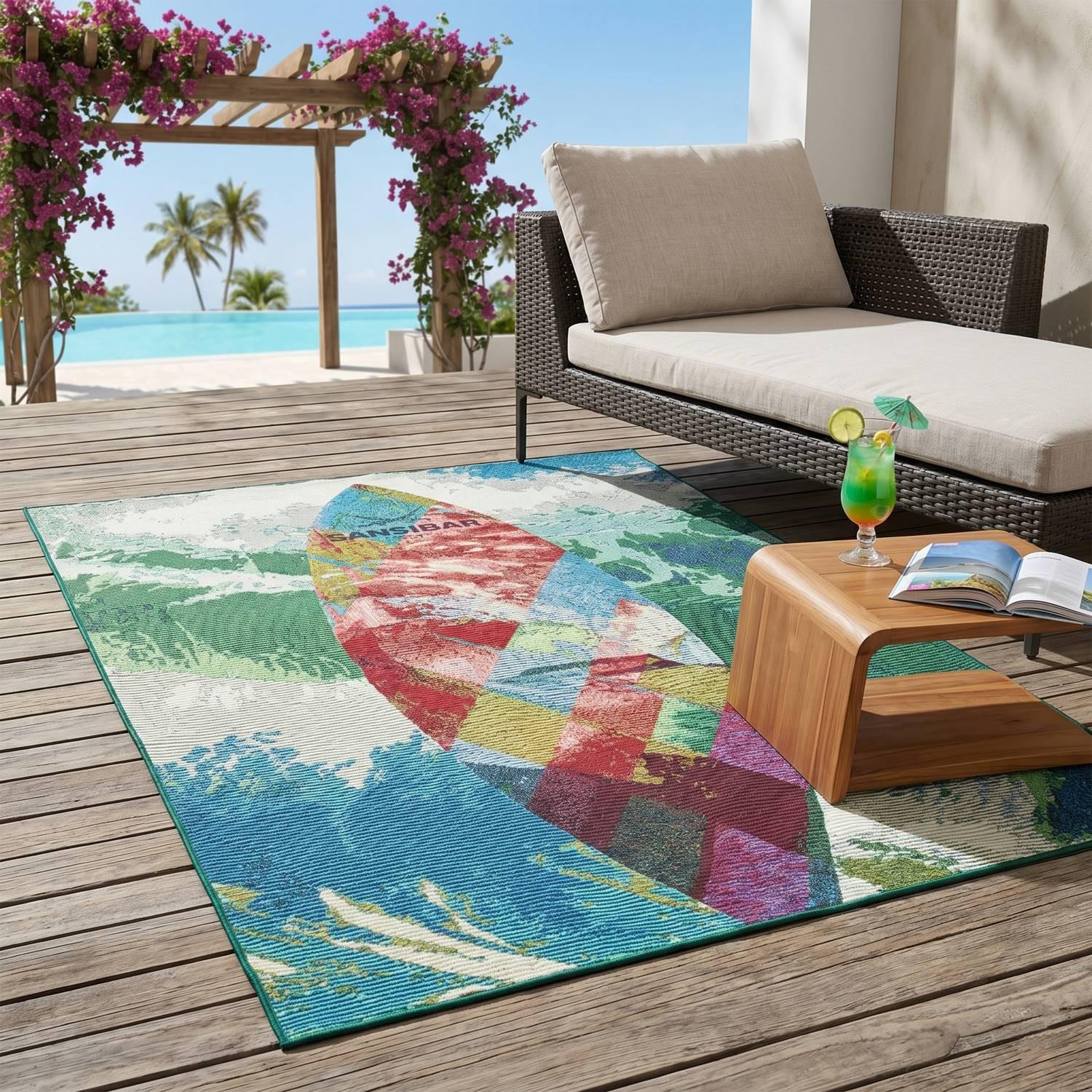 OUTDOORTEPPICH Rantum Beach 130x190 cm - Multicolor, Textil (130/190cm) - Sansibar SYLT