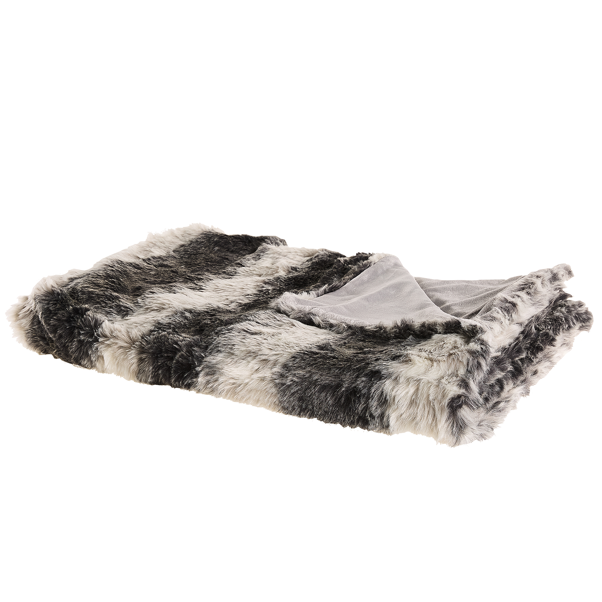 DECKE Grau Taza 180/220 cm - Grau, Textil (180/220cm) - Beliani
