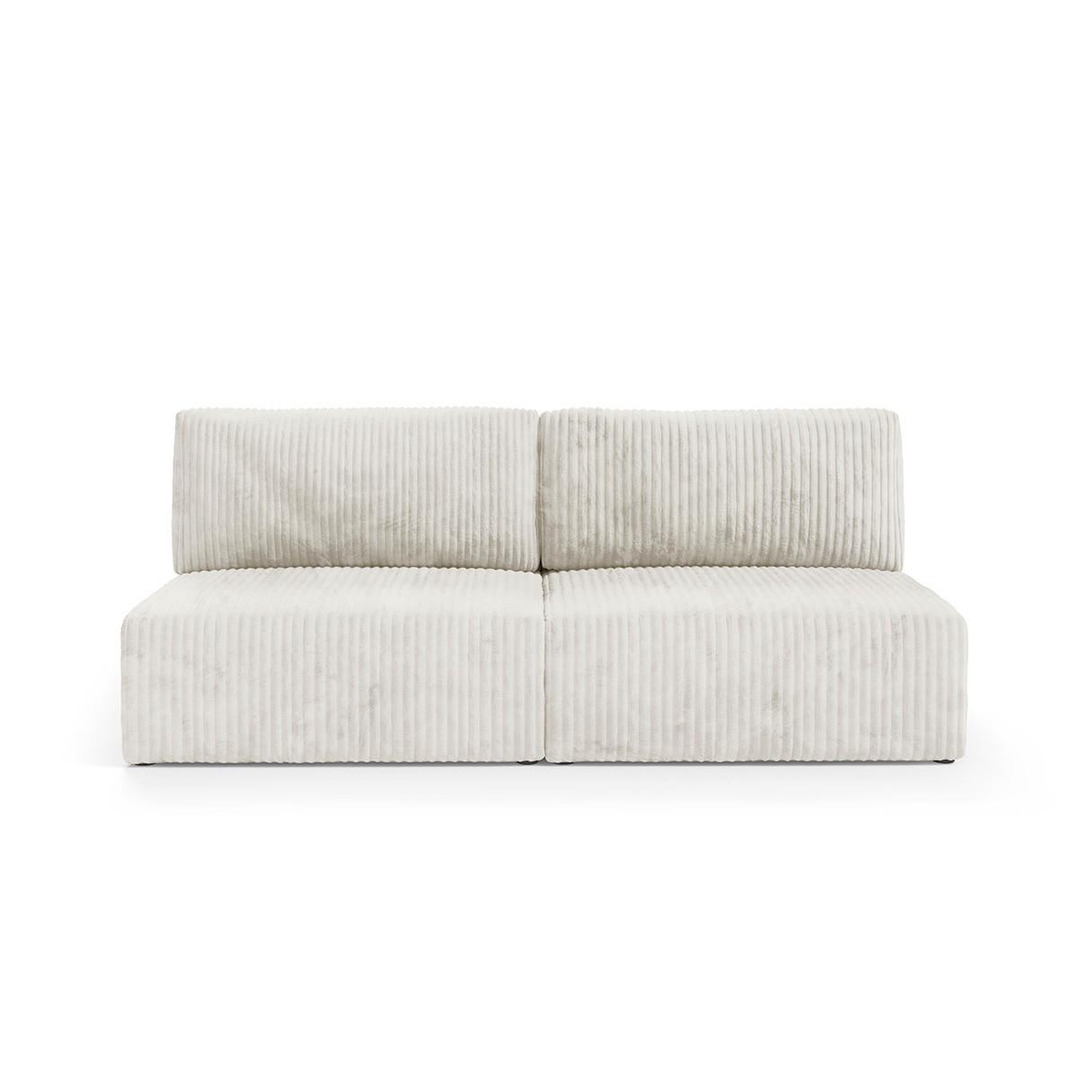 SOFA Angela 3 Sitzplätze Weiß - Weiß, Holz (216/86/102cm) - Petits-meubles