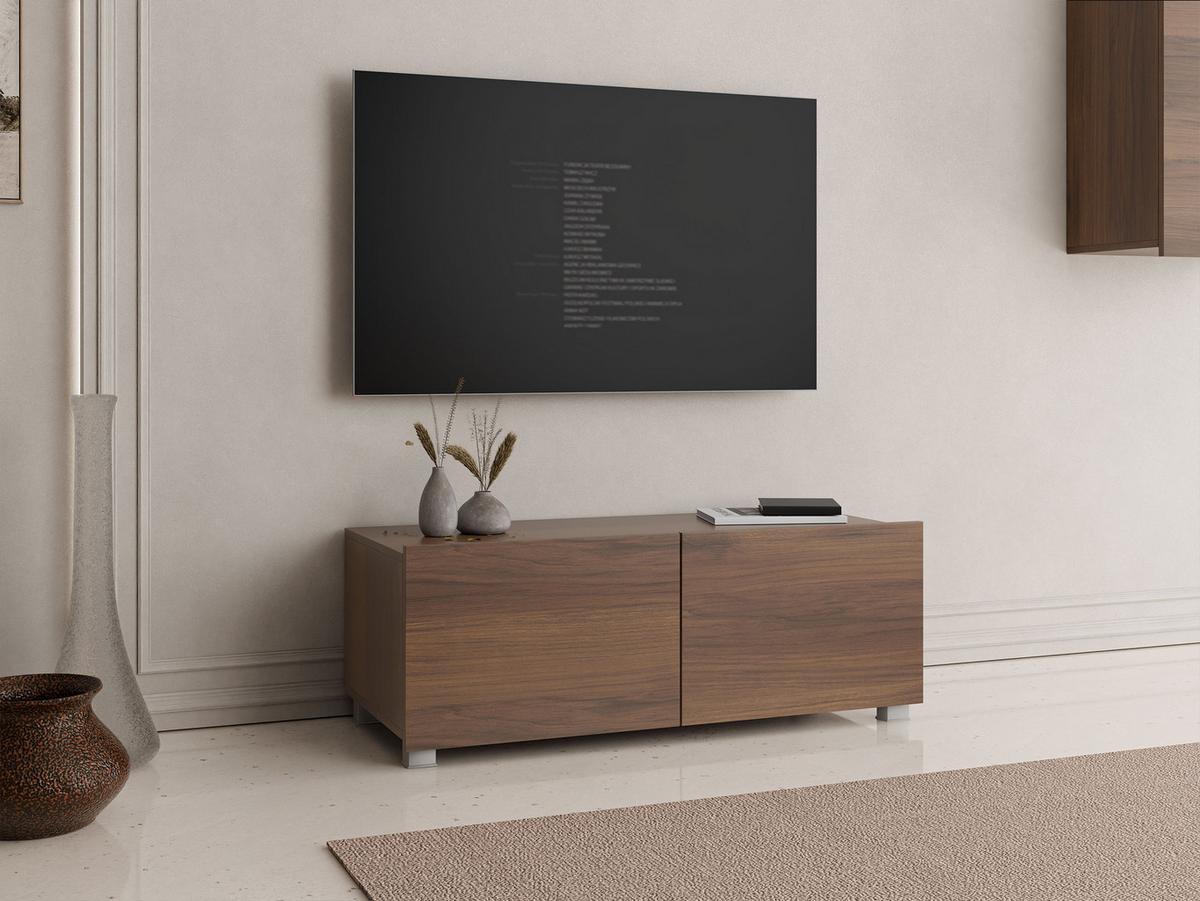 TV-LOWBOARD Calabrini 100 03 - Nussbaumfarben, Holzwerkstoff (100/37/43cm) - MIRJAN24