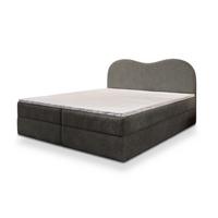 BOXBETT FLUVIA N 140x200 cm mit Matratze und Topper - Grau - Grau, Holz (140/200cm) - MASSENO