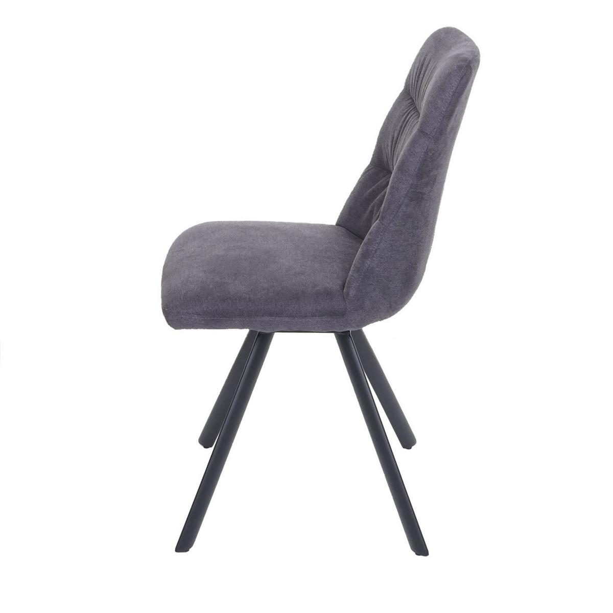 ESSZIMMERSTUHL Anthrazit 6er-Set - Anthrazit, Textil (45/94/45cm) - MCW