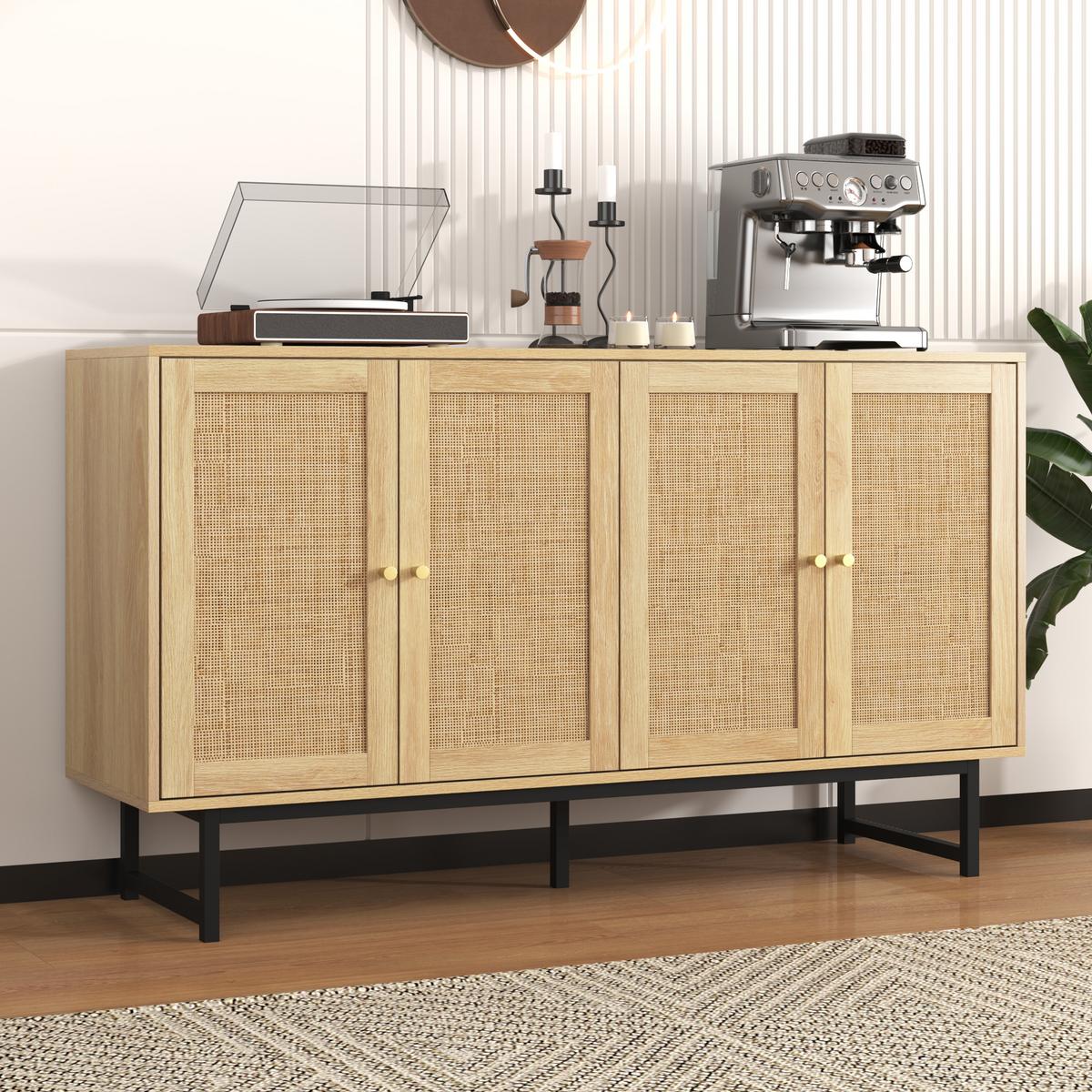 SIDEBOARD Brown 140/39,5/80 cm - Braun, Holz (39/80/140cm) - Urban Meuble