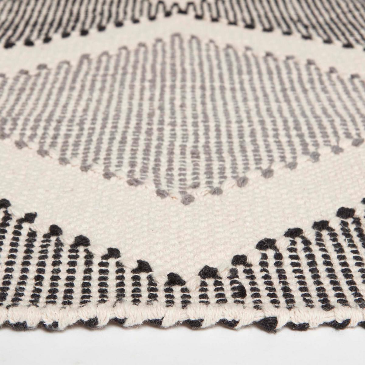 HANDWEBTEPPICH Malmö geometrisch gemustert 120/170 cm - Grau, Textil (120/170cm) - Homescapes