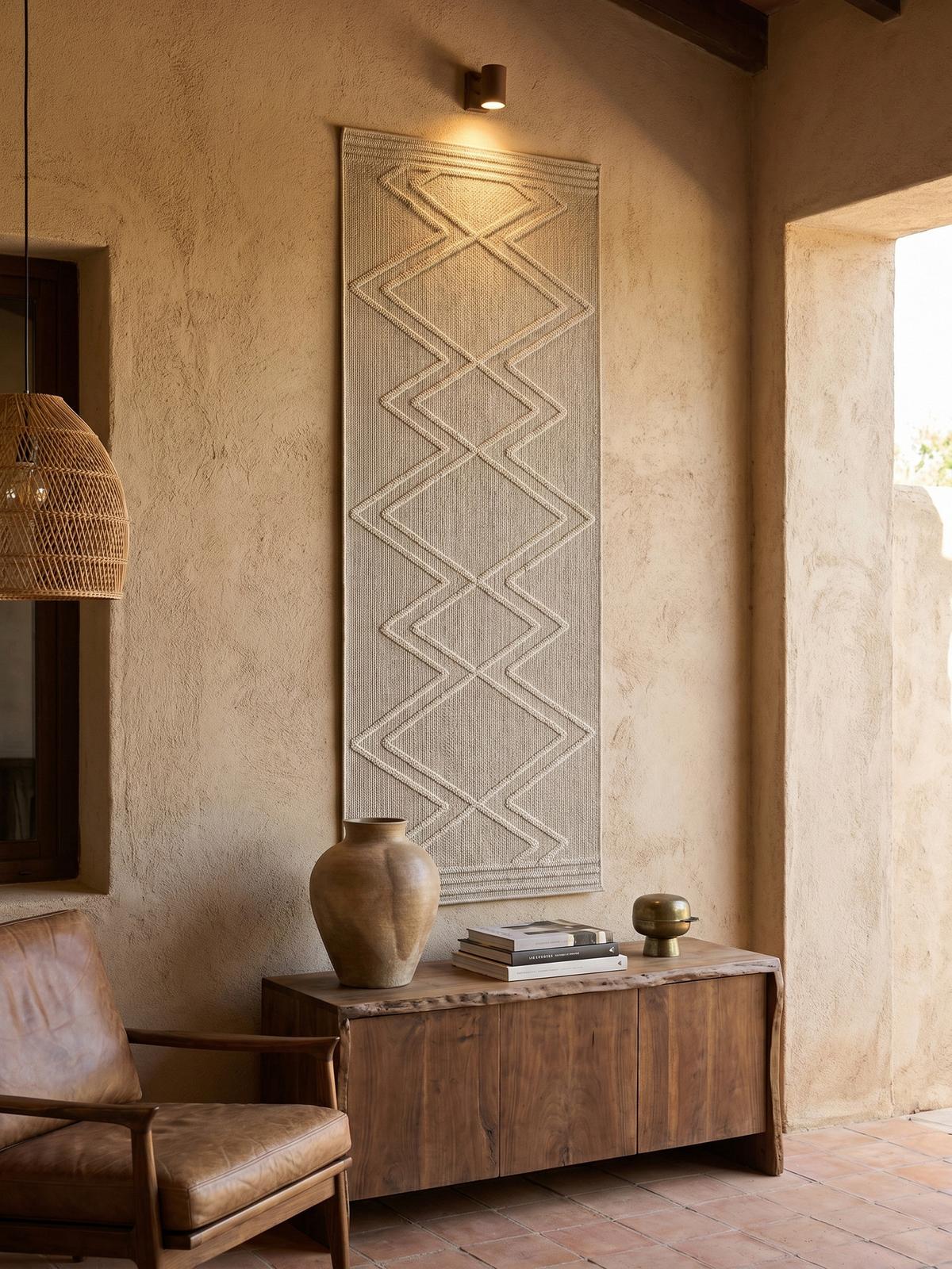 TEPPICH Outdoor IMST in Beige, im Boho-Stil, aus Polypropylen, 80 x 250 cm - Beige, Textil (80/250cm) - KADIMA DESIGN