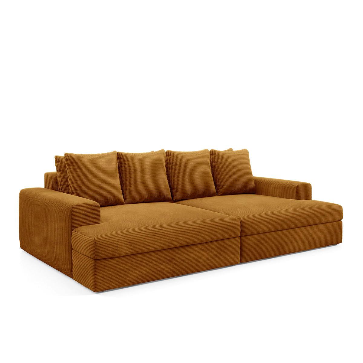 SOFA Paola 3 Sitzplätze Senfgelb - Gelb, Holz (272/86/167cm) - Petits-meubles