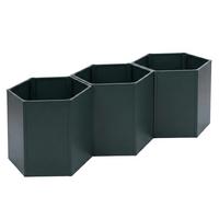 HOCHBEET 3ER-SET Grün 3er-Set-Set - Grün, Metall (164/77/100cm) - MCW