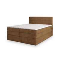 BOXSPRINGBETT LUNERA 200x200 cm mit Matratze und Topper, H2+H3 - Kupferfarben - Kupferfarben, Holz (200/200cm) - MASSENO