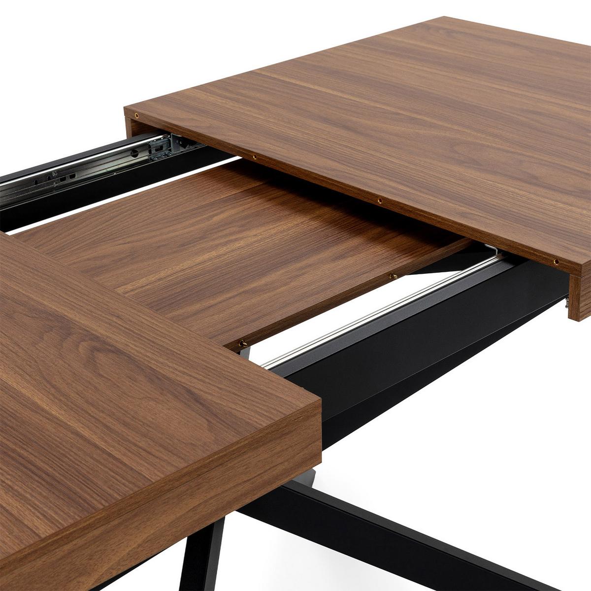 ESSTISCH Palermo Walnuss-Optik, 140-180 cm - Walnussfarben, Holzwerkstoff (80/140/75cm) - VS Venta-stock