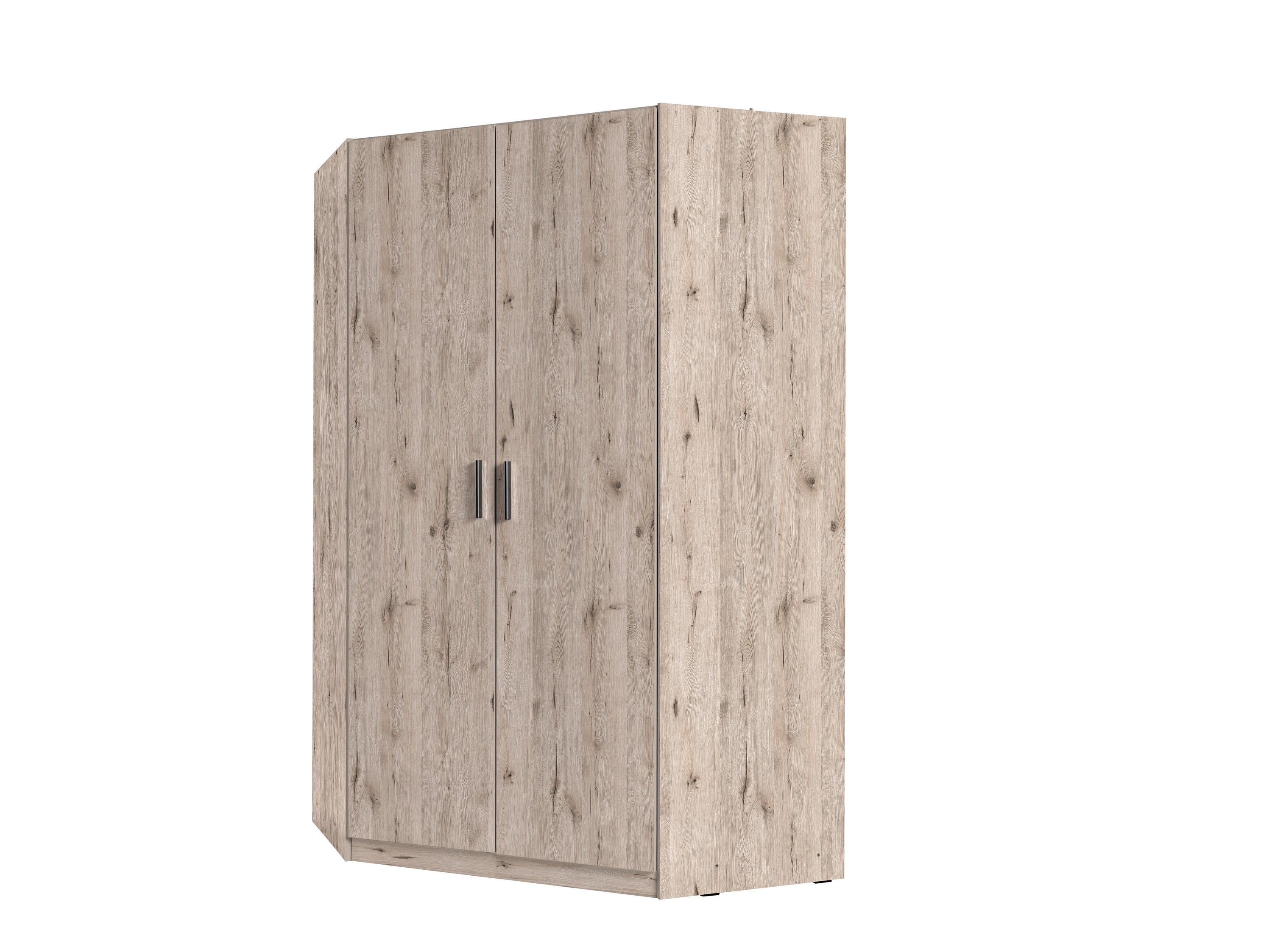 DREHTÜRENSCHRANK LUGERN 117/197/117cm 2-türig Eiche Wellington - Eichefarben, Holzwerkstoff (117/197/117cm) - MASSENO