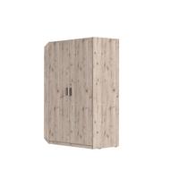 DREHTÜRENSCHRANK LUGERN 117/197/117cm 2-türig Eiche Wellington - Eichefarben, Holzwerkstoff (117/197/117cm) - MASSENO