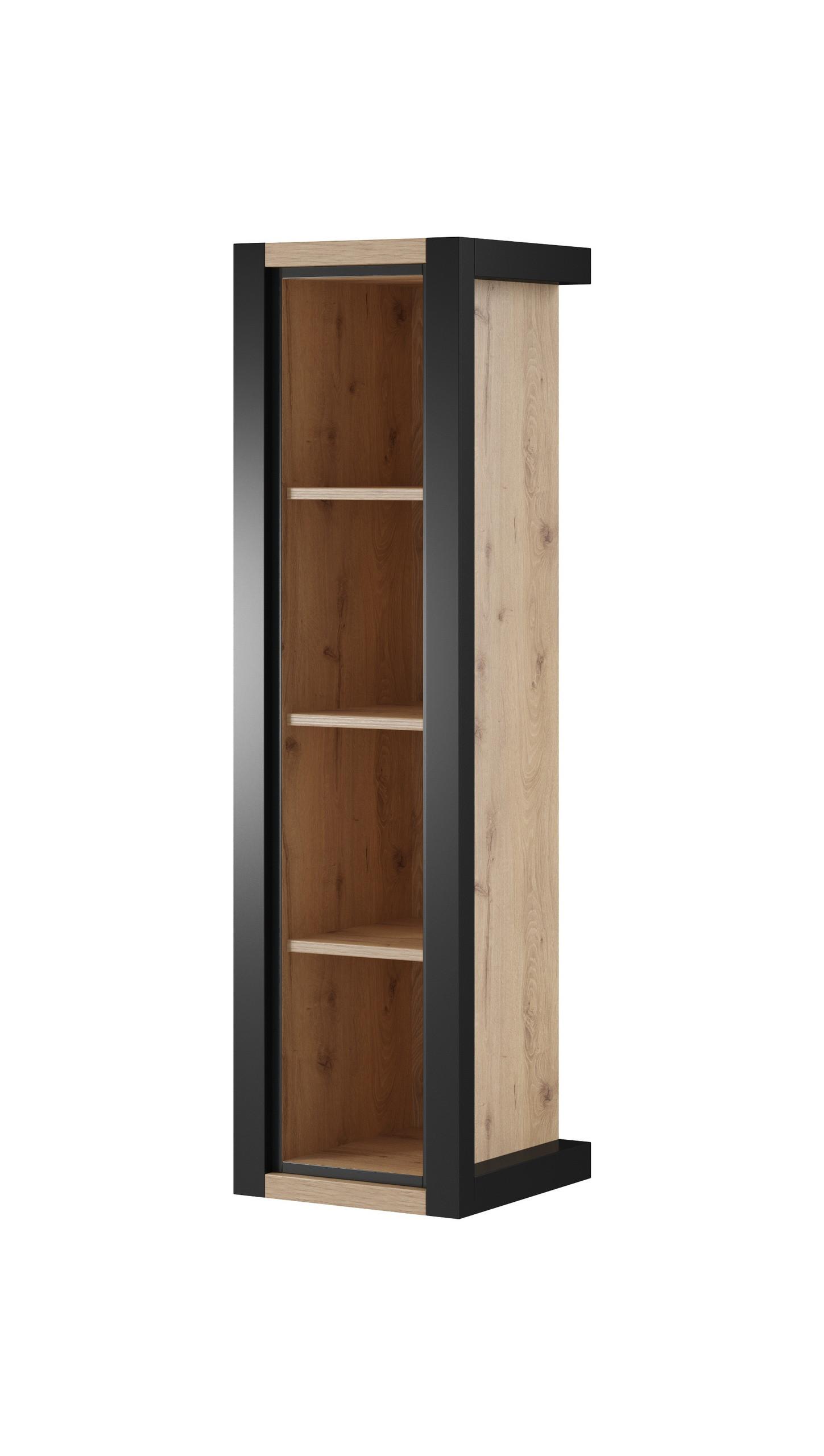 BÜCHERREGAL ATTIVO 35x35x128 cm, Regal Eichefarben - Eichefarben, Holzwerkstoff (35/128/35cm) - MASSENO