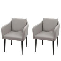 ESSZIMMERSTUHL taupe 2er-Set - Taupe, Textil (60/86/65cm) - MCW