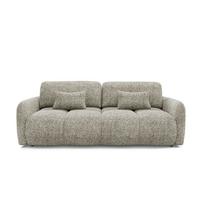SOFA 3 Sitzplätze Grau meliert - Grau, Holz (236/95/121cm) - Petits-meubles