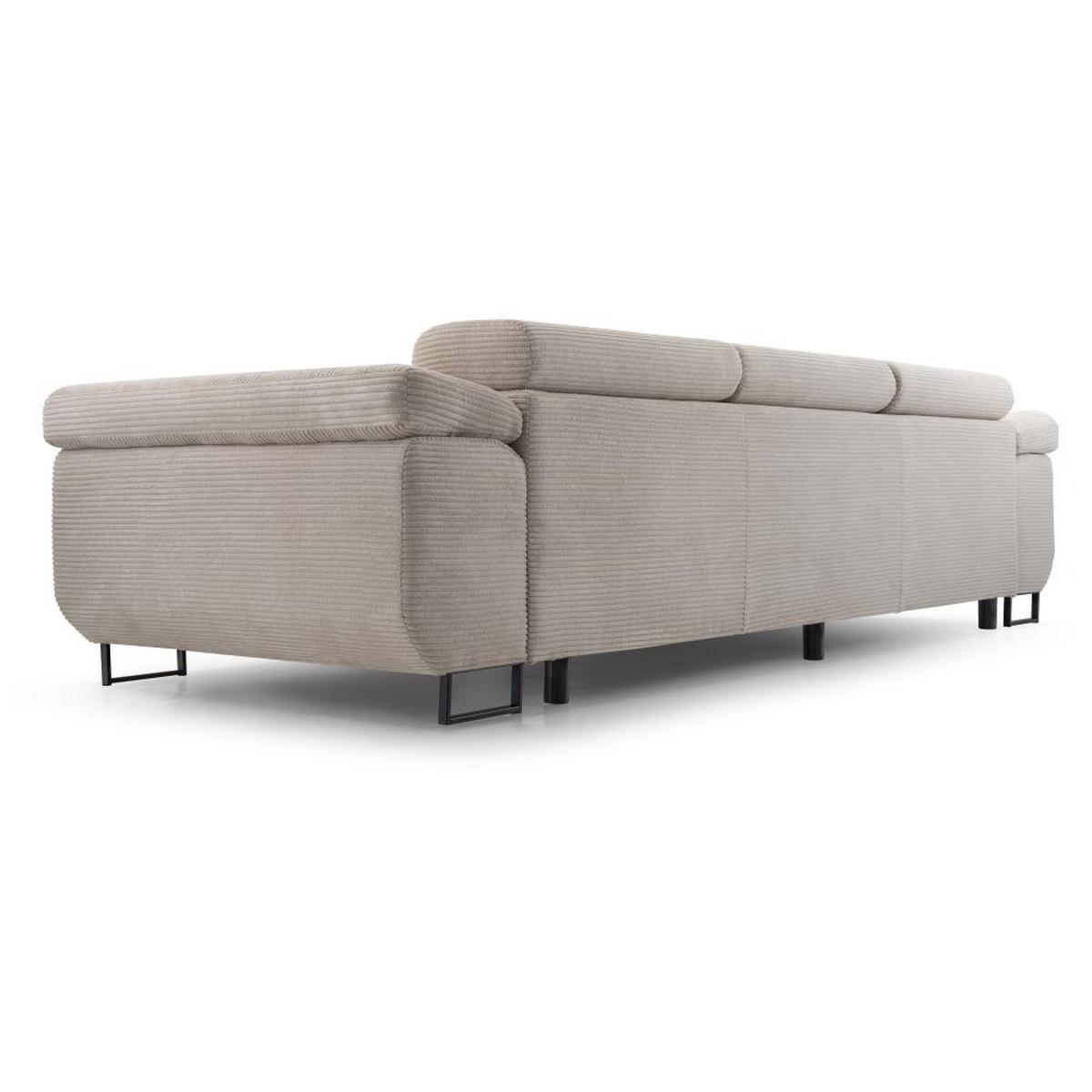 3-SITZERSOFA mit Schlaffunktion Navio hellgrau - Hellgrau/Schwarz, Textil (274/90/98cm) - Beautysofa