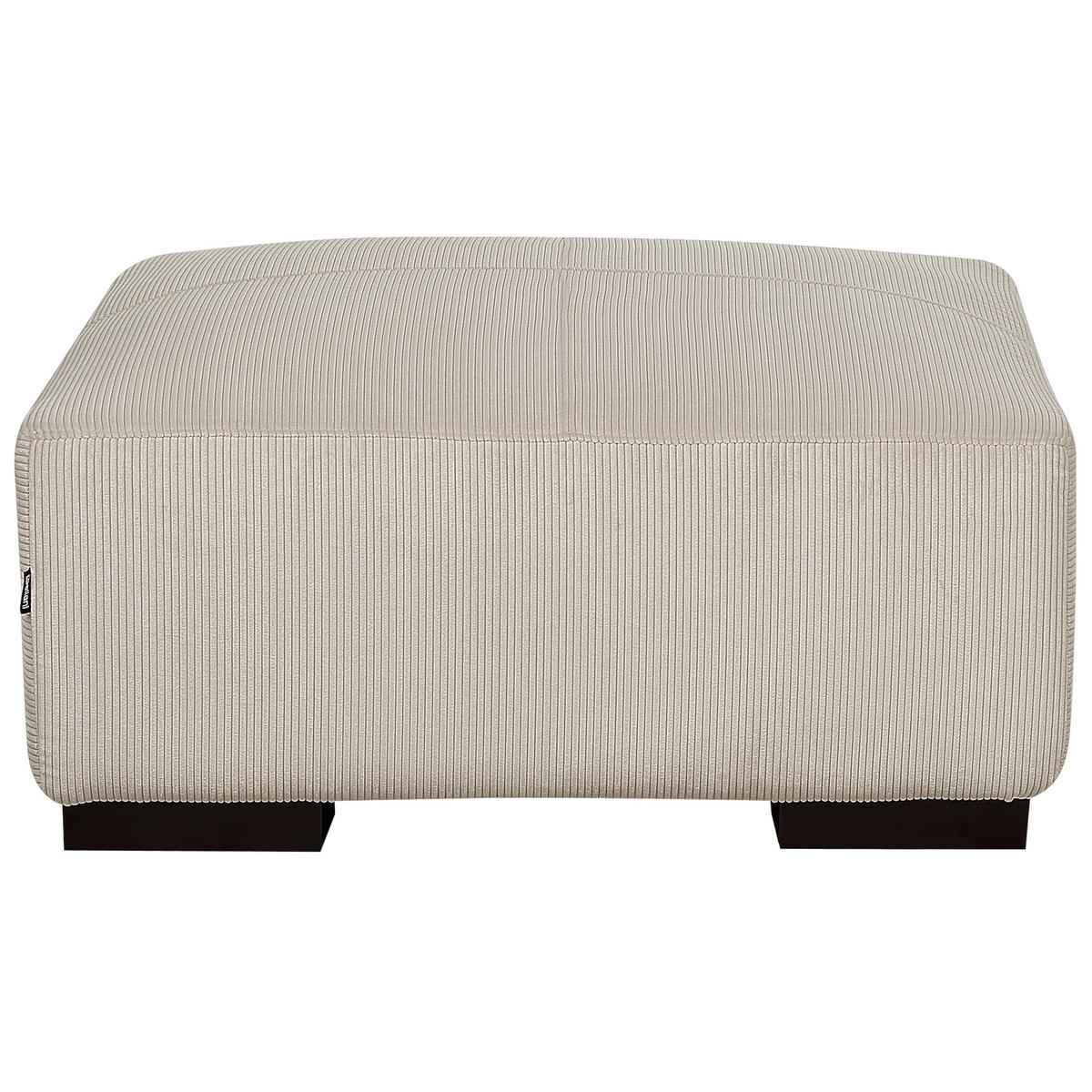 OTTOMANE Beige Lungo - Beige, Textil (80/35/80cm) - Beliani