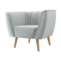 SESSEL Pas 1 - Hellgrau/Naturfarben, Holz/Textil (82/75/74cm) - MIRJAN24