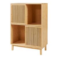 BÜCHERREGAL Ypäjä - Naturfarben, Holz (83.5/120/39cm) - [en.casa]