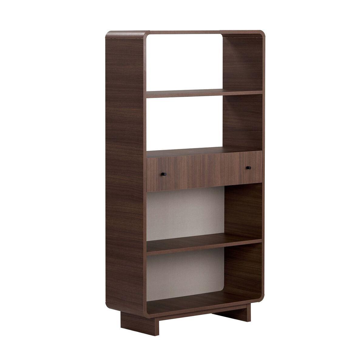 REGAL 1 Schublade, 4 offenen Fächern mit abgerundeten Kanten 34/154/78 cm - Naturfarben, Holzwerkstoff (34/154/29cm) - Calicosy