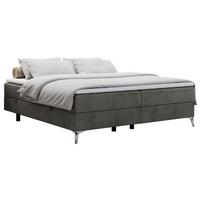 BOXBETT LESS 200/200 Dunkelgrau Velvet - H3 - Dunkelgrau, Holz/Textil (200/200cm) - MKS