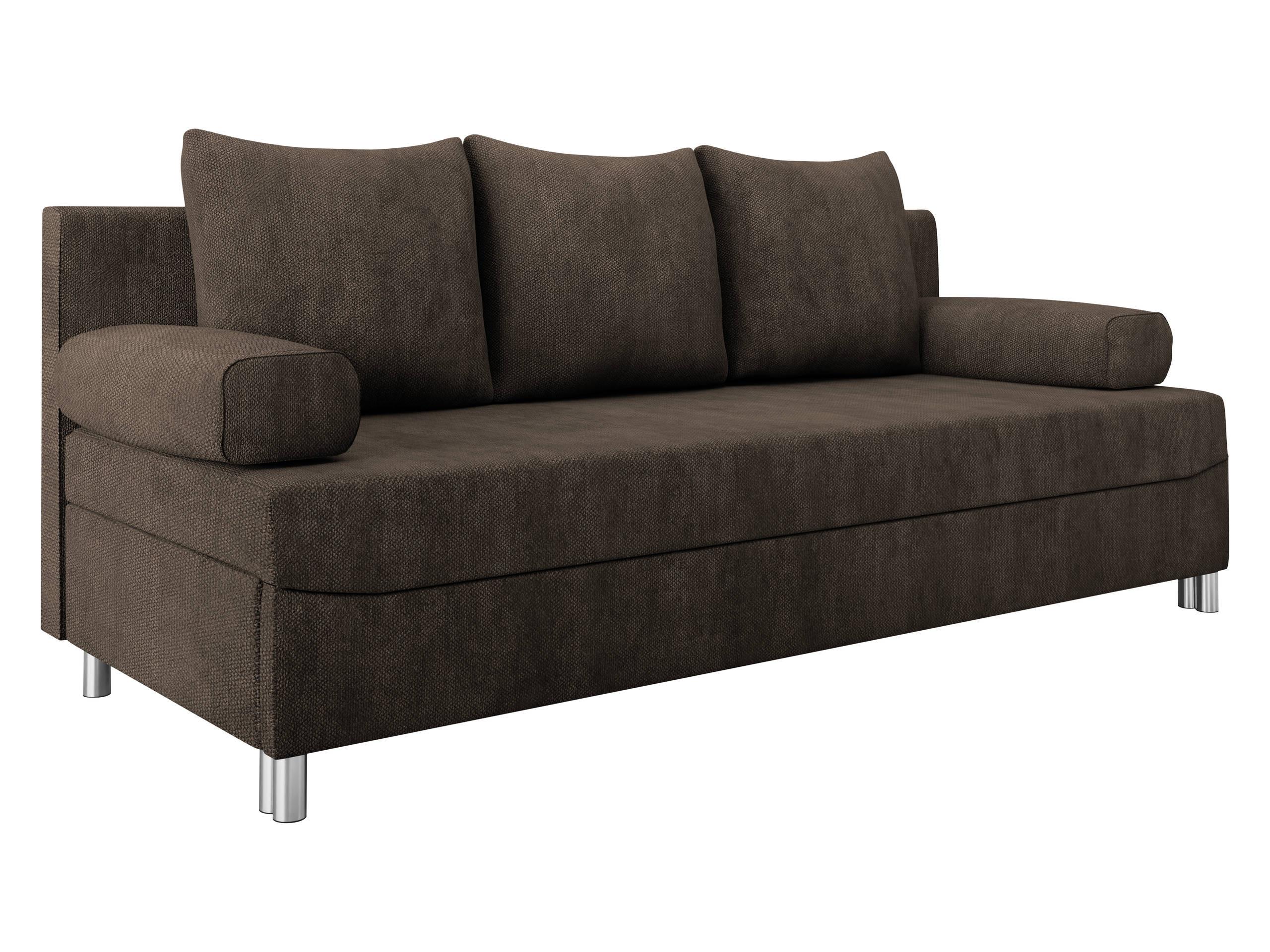 SCHLAFSOFA Dover - Chromfarben/Dunkelbraun, Holz/Kunststoff (192/86/80cm) - MIRJAN24