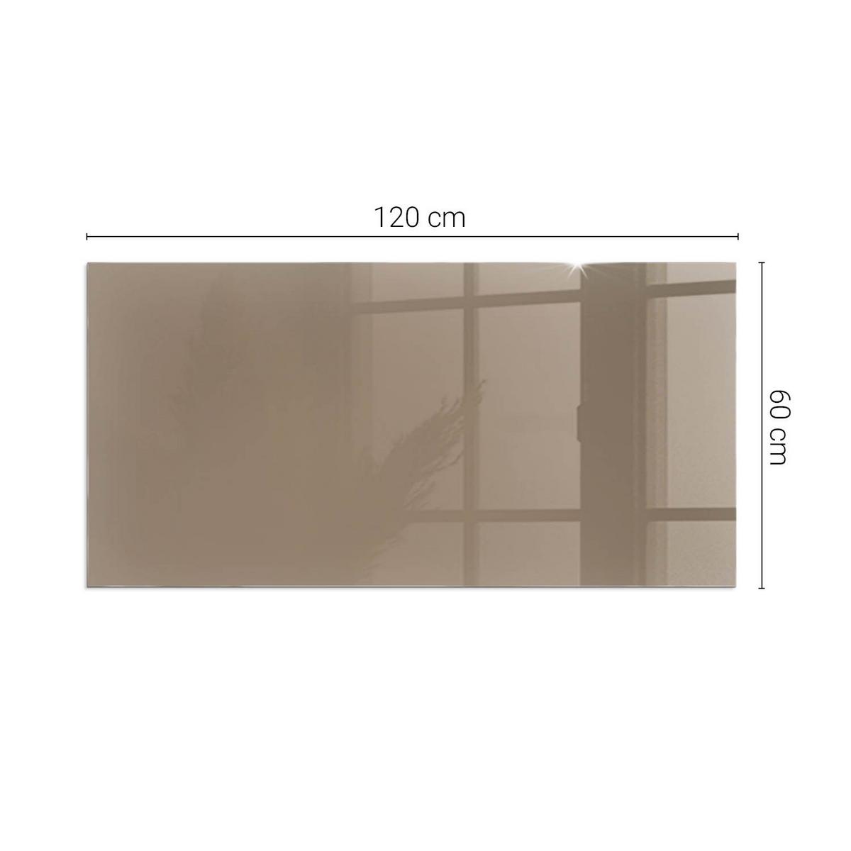 GLASPLATTE für Kamin 120x60 cm - Braun, Glas (120/60/0.4cm) - TULUP