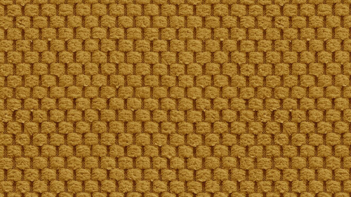ECKSOFA FEBE 5-Sitzer links, dunkelgelb - Gelb/Schwarz, Holz/Textil (271/190cm) - Wozimo
