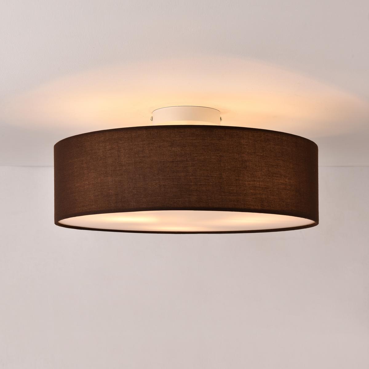 DECKENLEUCHTE Omaha - Braun, Kunststoff (45/45/17cm) - lux.pro