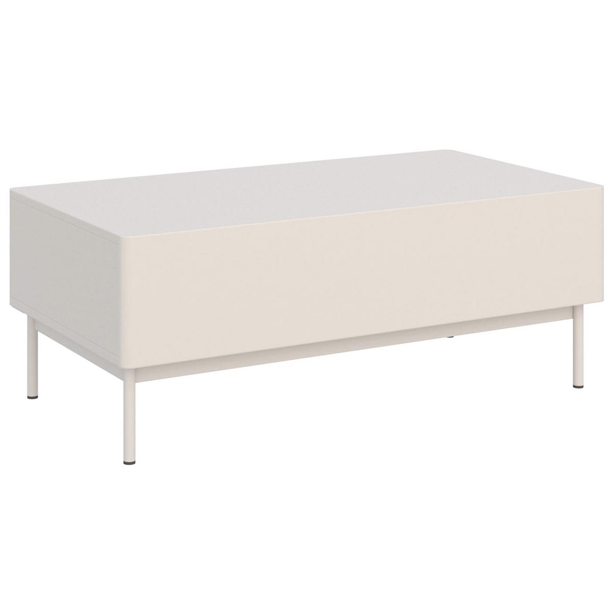 COUCHTISCH Olio kaschmir 100/53 cm - Taupe/Beige, Holzwerkstoff/Metall (53.2/100/40.2cm) - Selsey