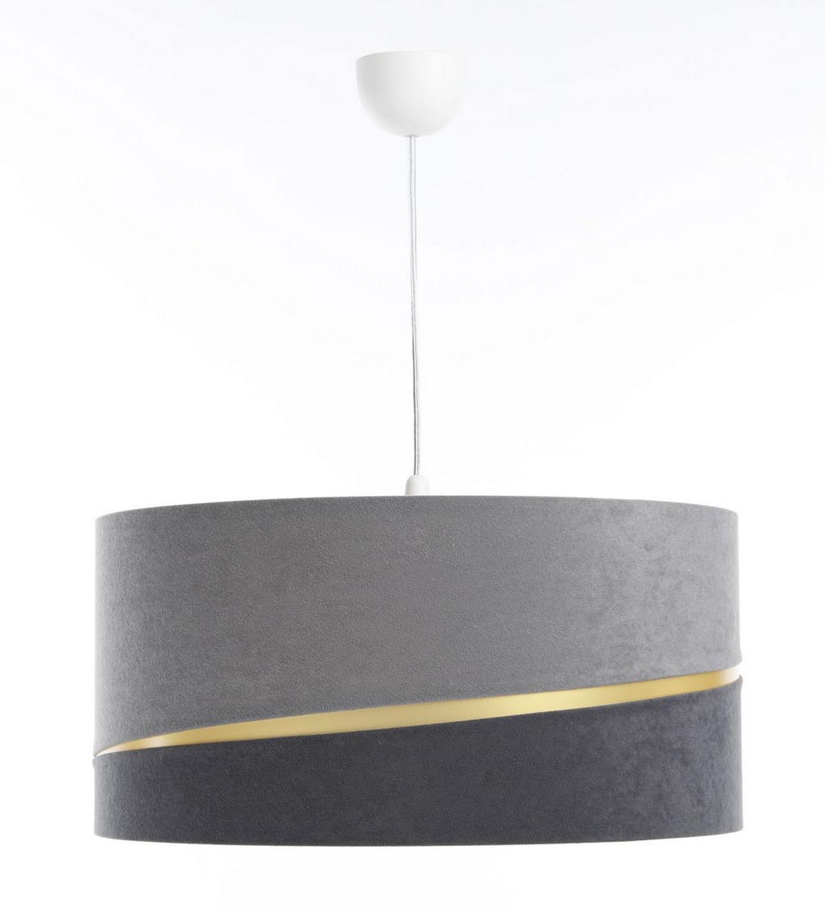 HÄNGELEUCHTE Grau 40/20 cm - Goldfarben/Grau, Kunststoff (40/0.4/20cm) - ONZENO
