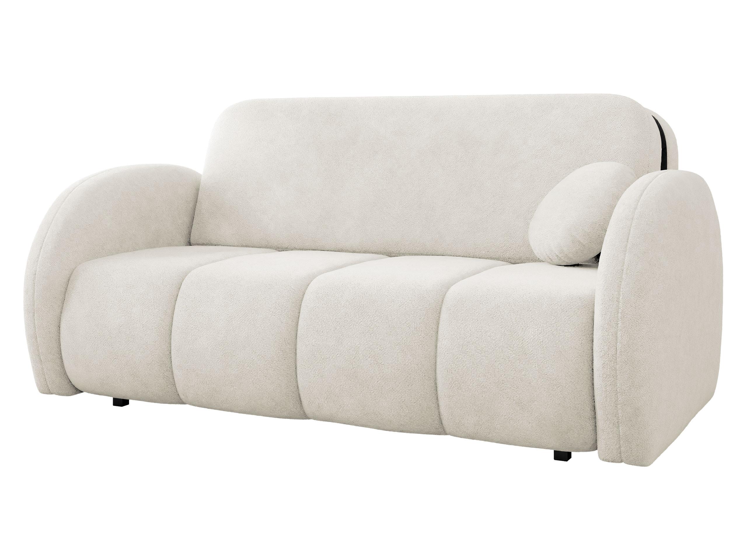 SCHLAFSOFA Viva Comfy IV - Creme/Schwarz, Holz/Textil (172/85/103cm) - MIRJAN24