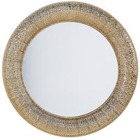 WANDSPIEGEL gold 80 cm Channay - Goldfarben, Metall (80/80/5cm) - Beliani
