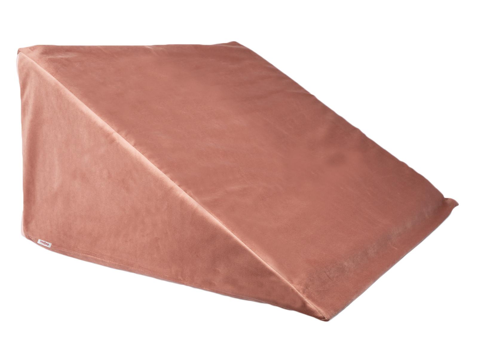 KEILKISSENHÜLLE Samt&Sonders altrosa 62/49/30 cm - Altrosa, Textil (49/62cm) - beties Heimtextil