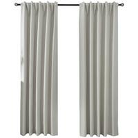 VORHANG 2ER SET BOSTON DARK HxB 175x140 cm Creme - Creme, Textil (140/175cm) - Gardinenbox