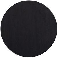 TEPPICH Kurzflor Waschbar LECH in Schwarz, einfarbig, Ø 120 cm - Schwarz, Textil (120/120cm) - KADIMA DESIGN