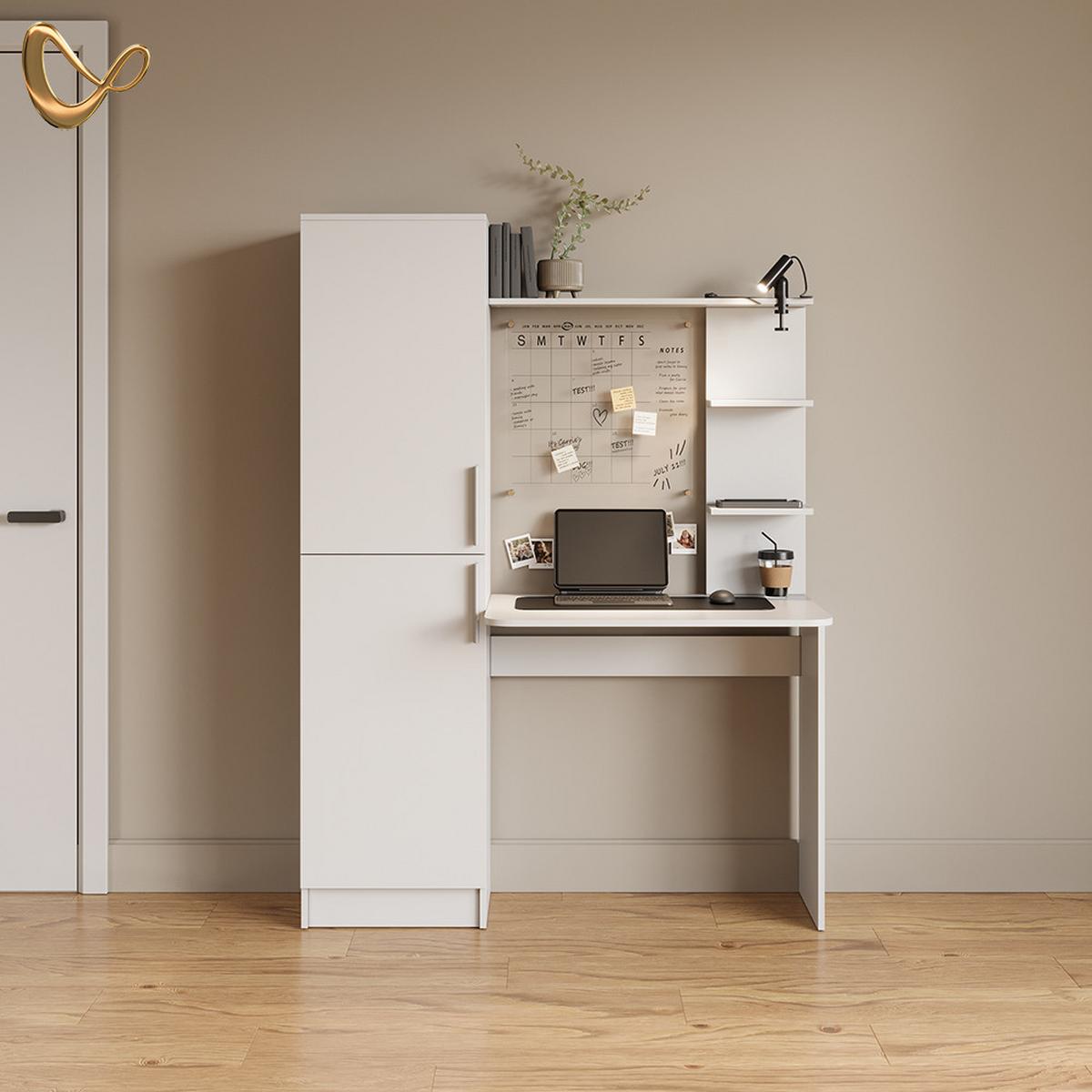 SCHREIBTISCH Rina Weiß 122.9 x 168 cm - Weiß, Holzwerkstoff (52/122.9/168cm) - Livinity®