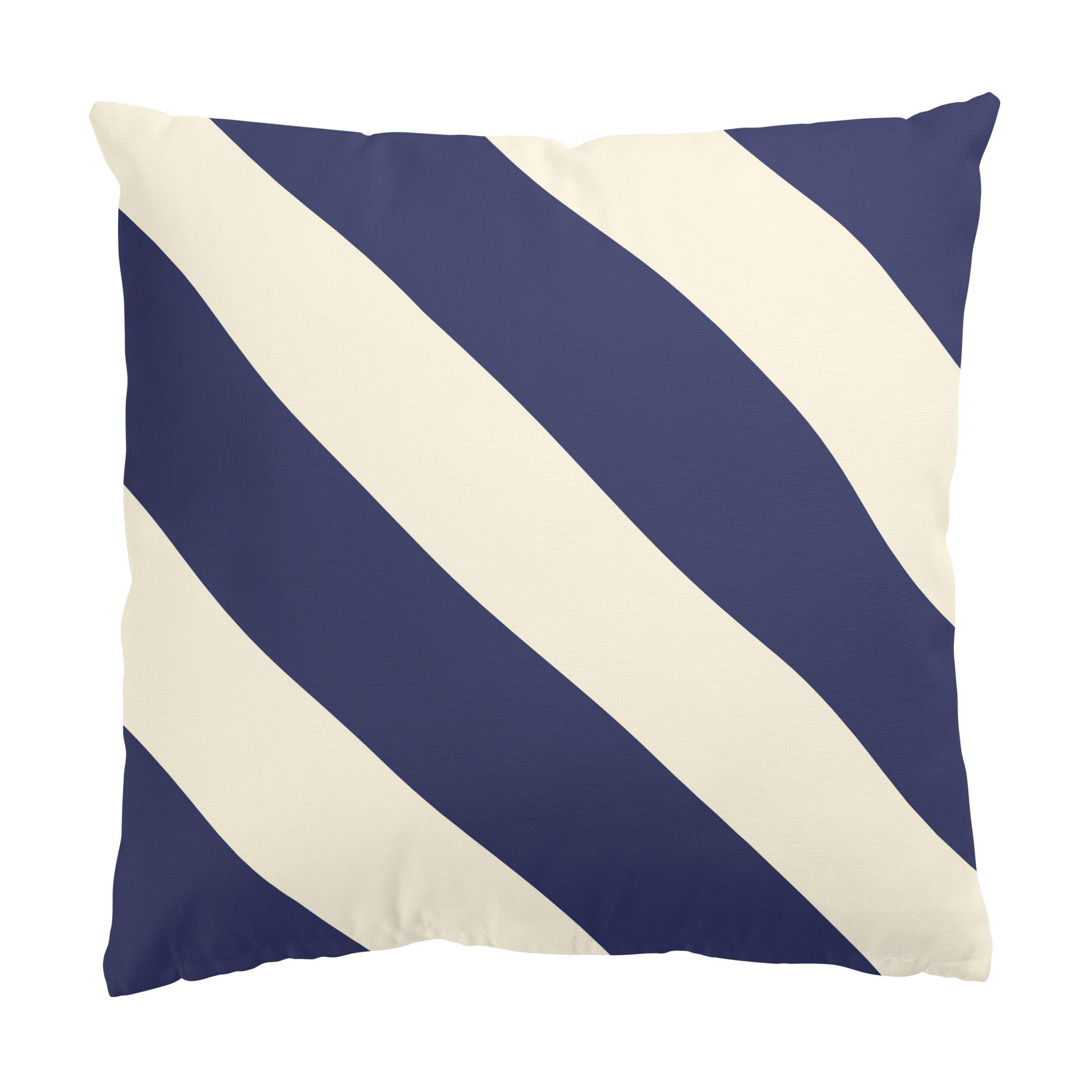 DEKOKISSEN PopArt Streifen Blau 50/50 cm - Blau, Textil (50/50/10cm) - Bilderwelten