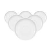 KAFFEEUNTERTASSEN Anmut weiß ø 17,9 cm 6er Set - Weiß, Keramik (17.9cm) - Villeroy & Boch