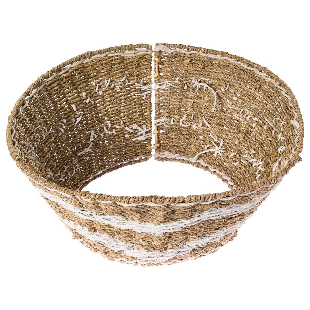 WEIHNACHTSBAUMKRAGEN 24 cm Naturfarben Hiver - Naturfarben, Naturmaterialien (24cm) - Beliani