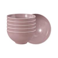 MÜSLISCHALEN Beat Color Glaze Altrosa ø 15,7 cm 6er Set - Rosa, Keramik (15.7cm) - Seltmann Weiden