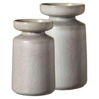 VASEN-SET Imperia grau 2-tlg. - Grau, Keramik (2cm) - Ritzenhoff Breker