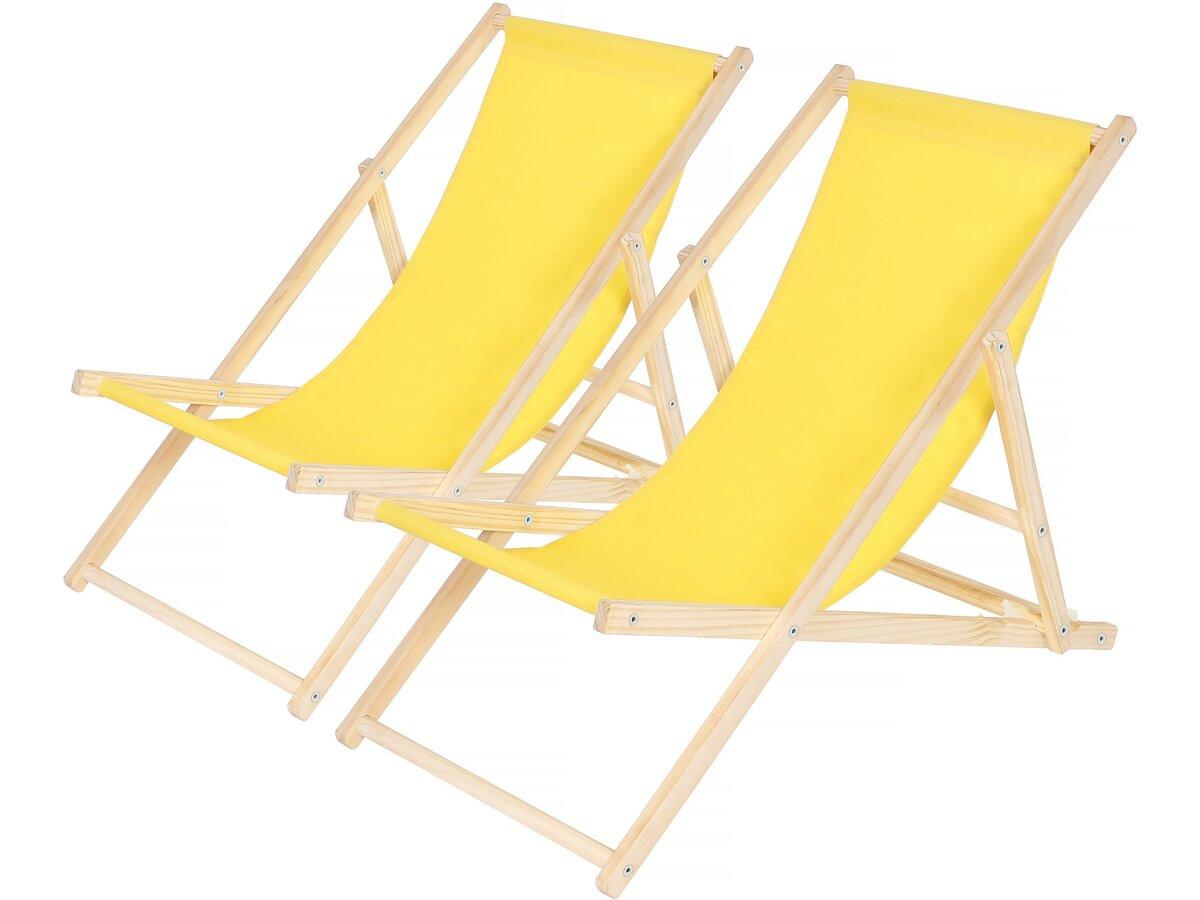 SONNENLIEGE chilienne Gelb - Gelb, Metall (56/81/107cm) - Habitat Garten