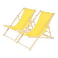 SONNENLIEGE chilienne Gelb - Gelb, Metall (56/81/107cm) - Habitat Garten
