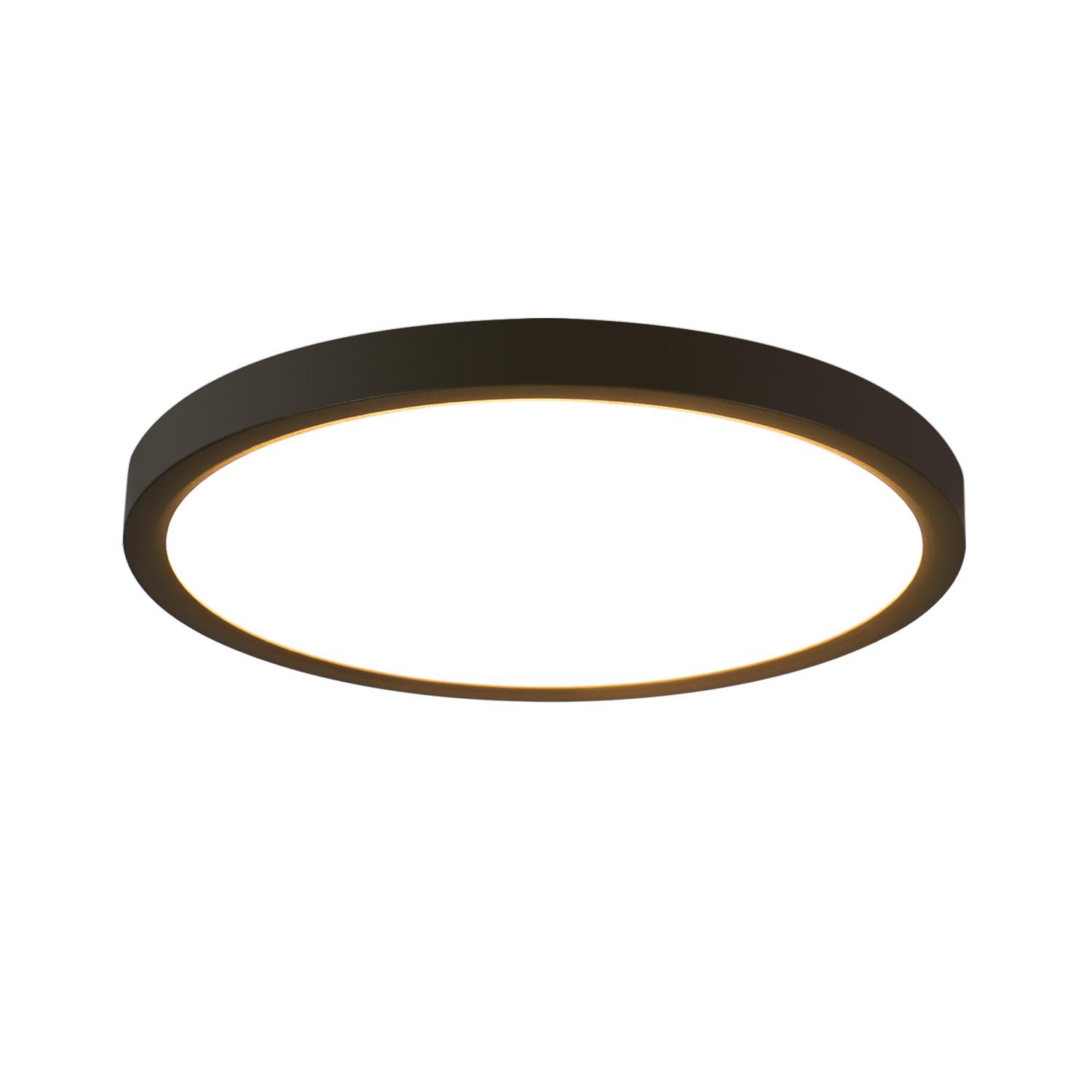 LED DECKENLEUCHTE Juliettara 23/23/2.4 cm - Schwarz, Kunststoff (23/23/2.4cm) - ZMH