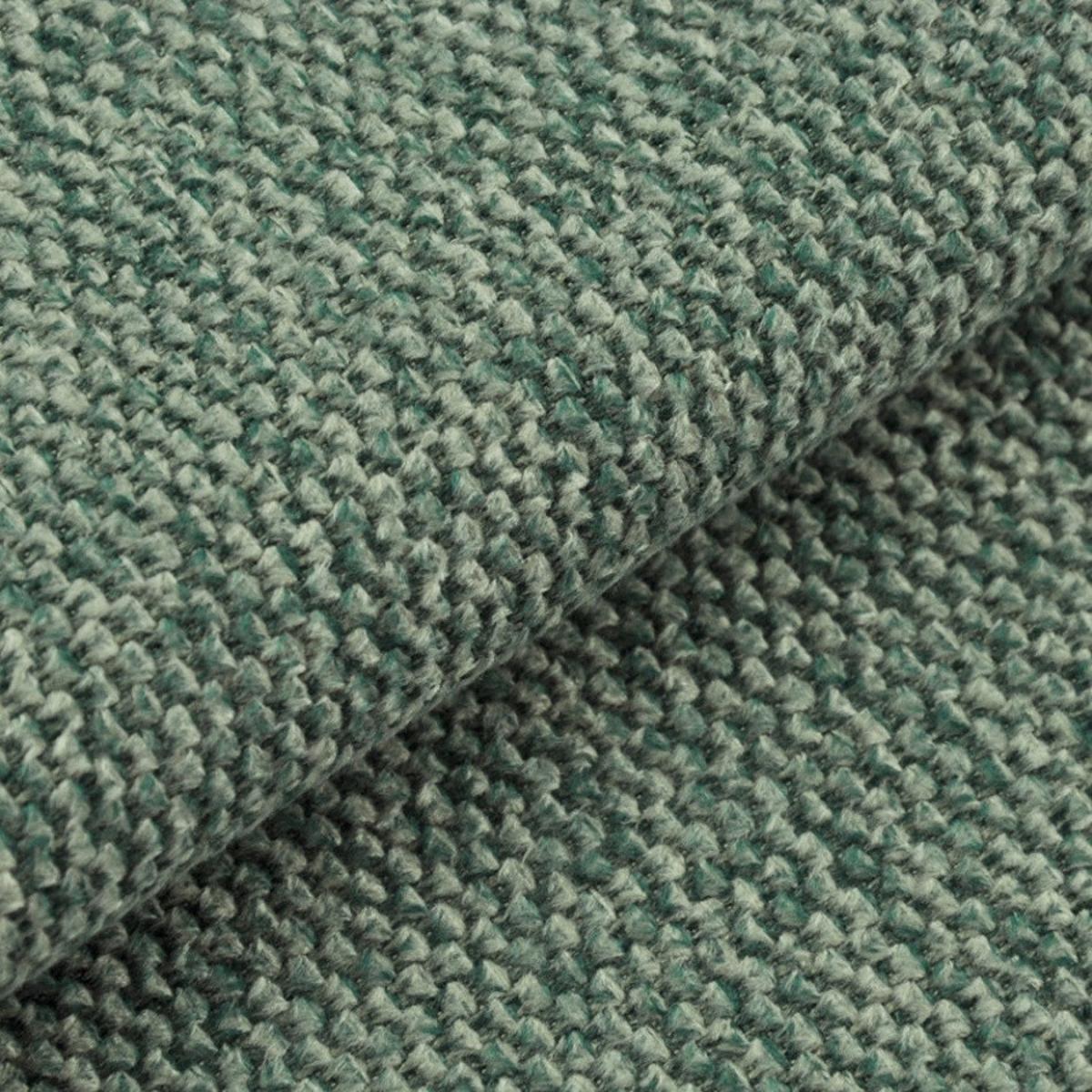 SOFA petrol Strukturstoff, Couch 2-Sitzer 182 cm mit Premium Kaltschaum - Petrol/Schwarz, Holz/Textil (182/90/93cm) - Inn.Furn