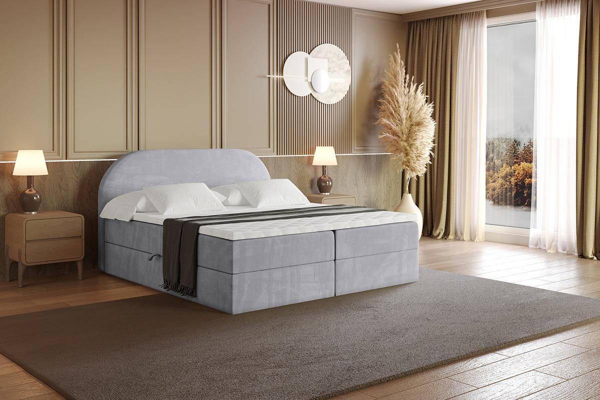 BOXBETT mit Matratze H3 und Lattenrost - NOX - 120x200 - Grau Monolith - Grau, Holzwerkstoff/Kunststoff (120/200cm) - ALTDECOR