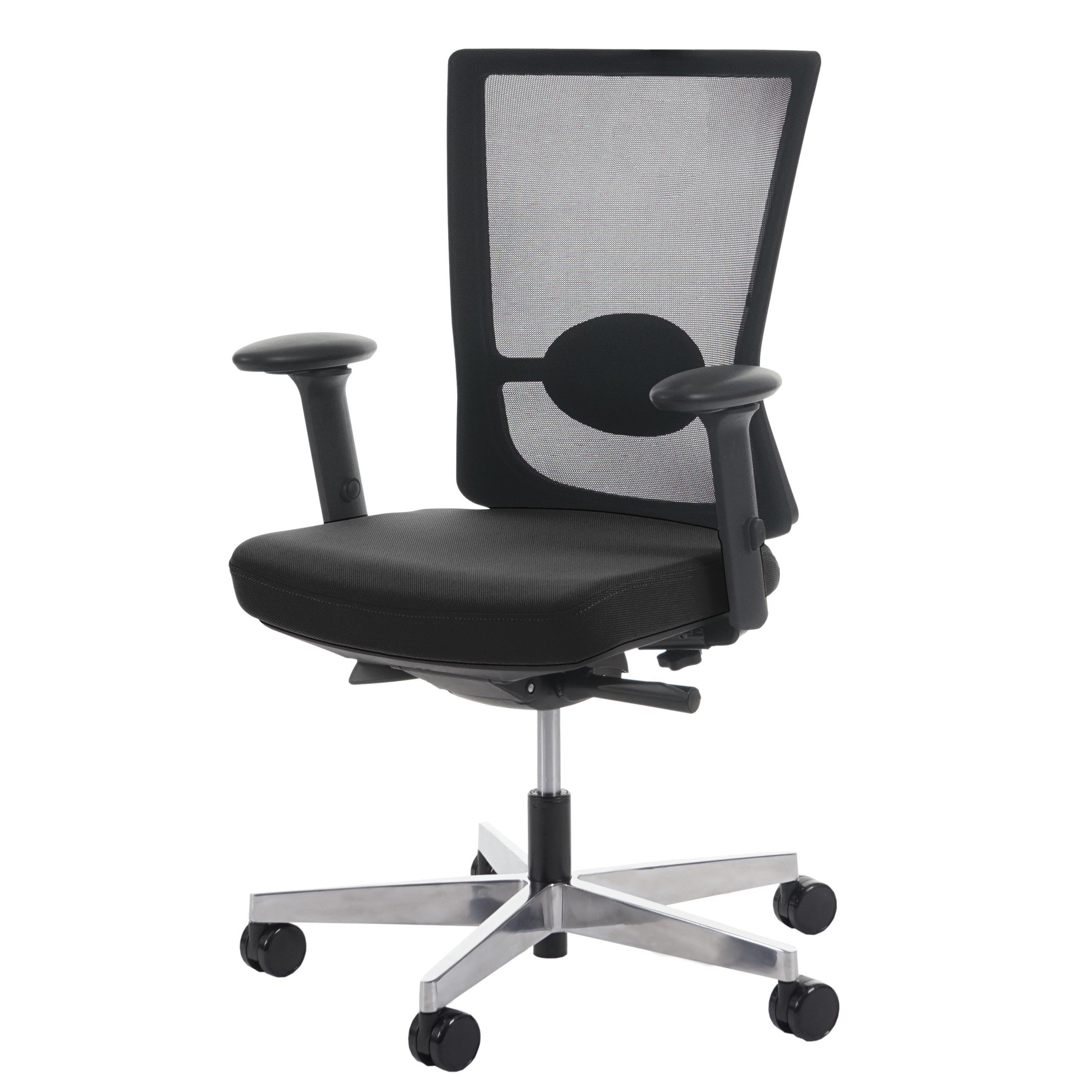 BÜROSTUHL MERRYFAIR Schwarz - Schwarz, Textil (72/106/70cm) - MCW